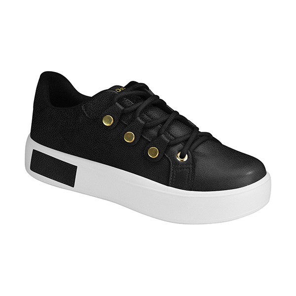 Couro Soft Preto + Couro Soft Preto + Couro Soft Preto + Sola Branca