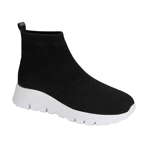 Tecido Knit Bota Preto