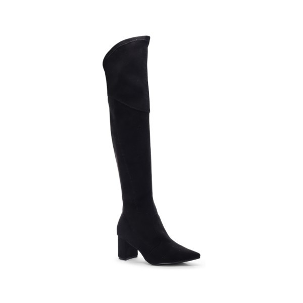 Couro Suede Preto