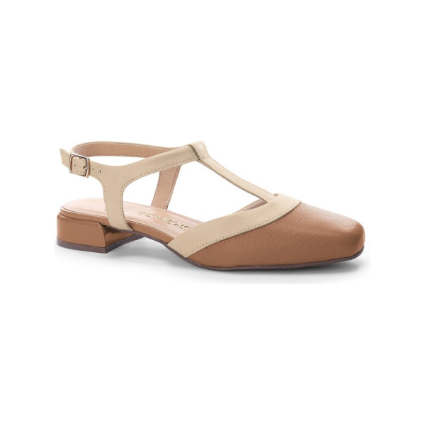 Sapatilha Couro Soft Camurça + Couro Soft Nude