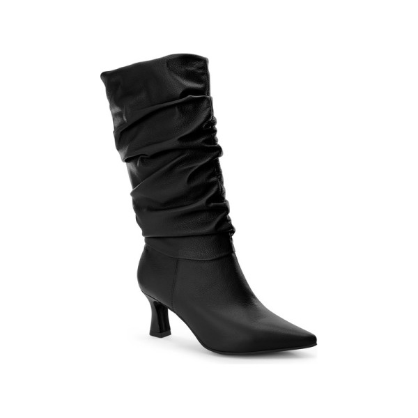Bota Couro Soft Preto