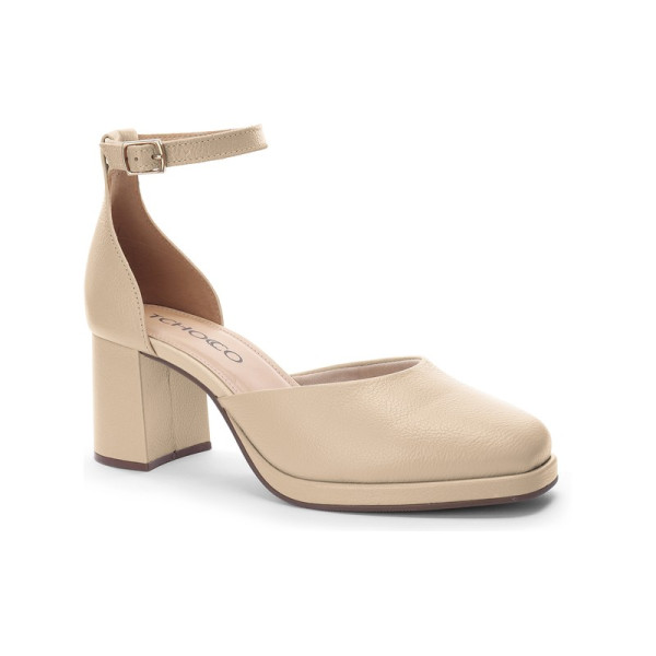 Scarpin Couro Soft Nude