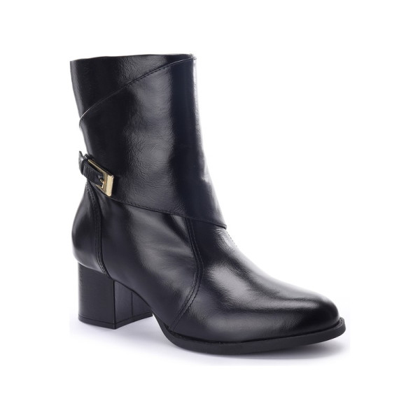 Bota Couro Caseina Preto + Couro Caseina Preto